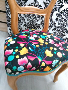 vue de près du tissu de chez casal indienne vitaminée