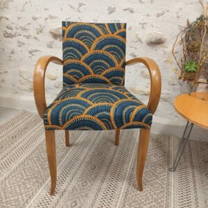 fauteuil bridge restauré de manière artisanal à l'atelier